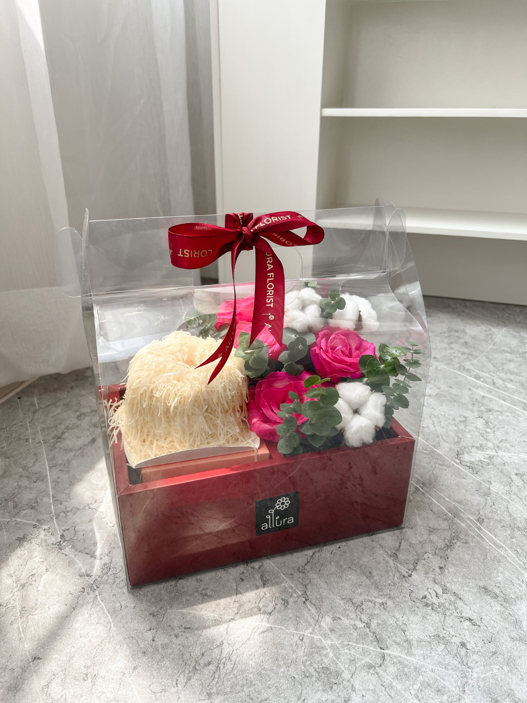 tata cakery chiffon cake dengan bunga