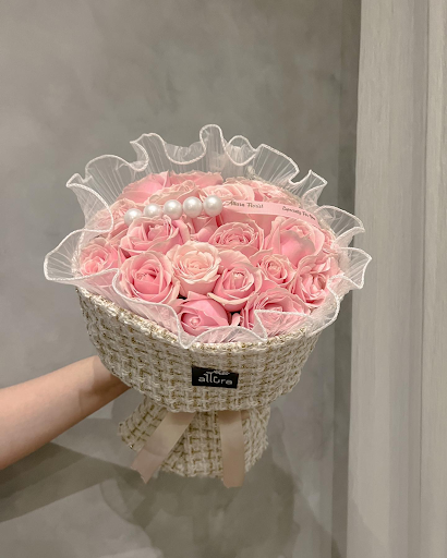 bunga mawar pink muda Yoora Bouquet Pink