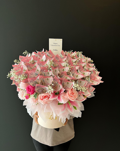 contoh buket uang money bloombox