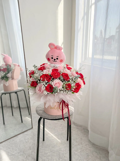 rangkaian bunga mawar cooky rose bloombox