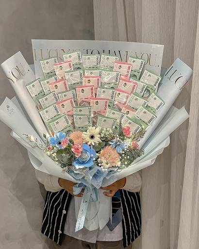 straight money bouquet
