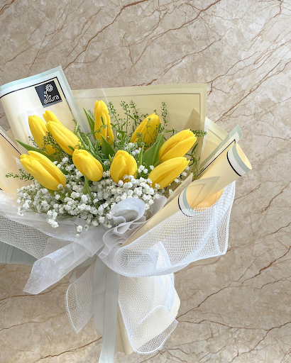 tulip bouquet kuning