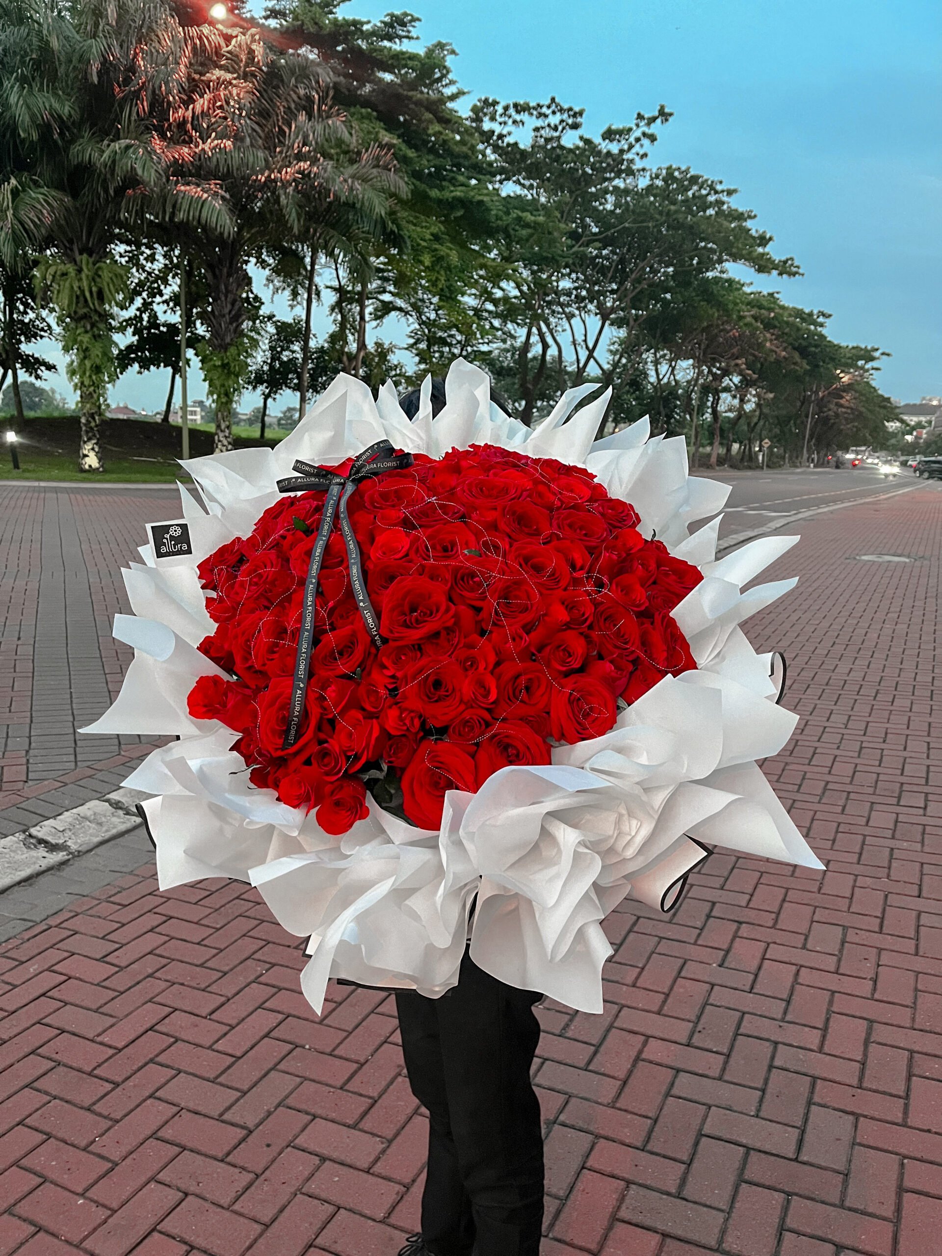 red rose bouquet