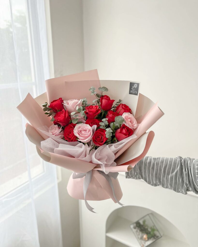 buket bunga sebagai buket buat pacar