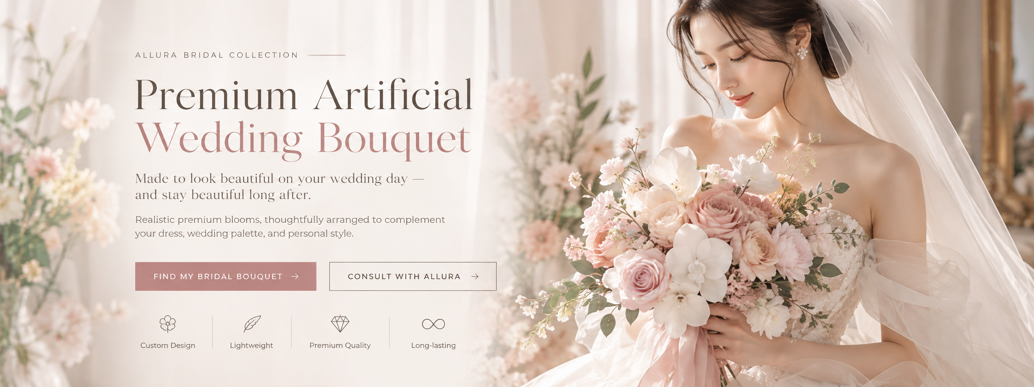 Allura Bridal Bouquet Collection