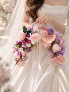 hoop wedding bouquet